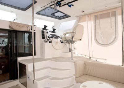 Royal Cape Catamarans, cockpit, helm