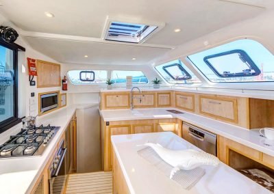 Majestic 530, Luxury Catamaran galley